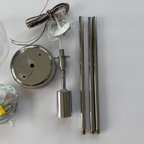 Kichler Clear Glass Pendant Light Fixture Kit  Chrome 42456 CHCLR - Picture 3 of 7